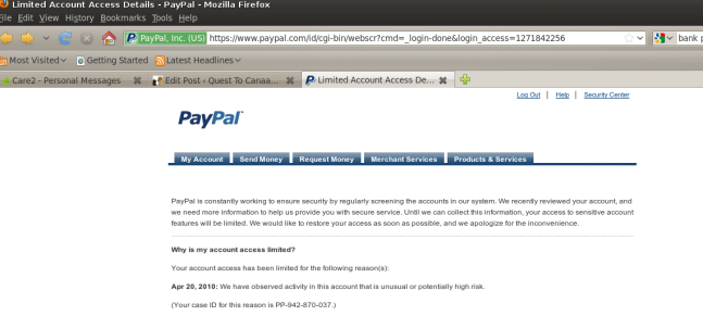 accepting donation is dangerous - paypal said